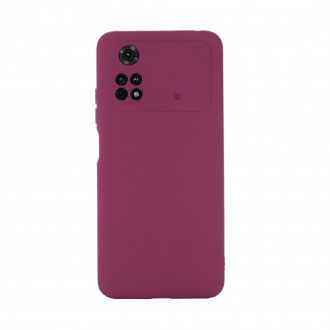 OEM Back Cover Θήκη Ενισχυμένης Σιλικόνης για Xiaomi Poco M4 Pro 5G Βυσσινί
