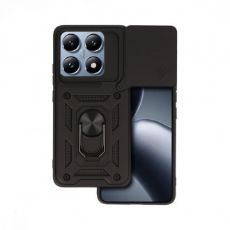 OEM Back Cover Θήκη από Σκληρό Πλαστικό Matte με Ring Holder για Xiaomi Mi 14T Μαύρο