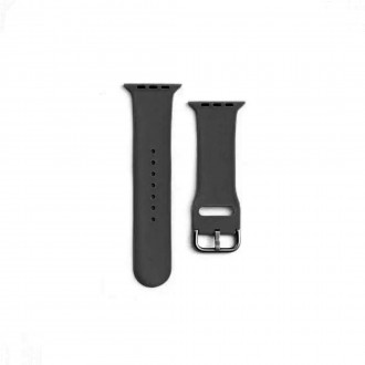 Λουράκι Applewatch Σιλικόνης με Μεταλλικό Κλιπ 42/44/49mm Μαύρο