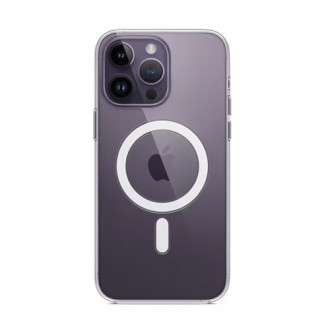OEM Back Cover Θήκη Ενισχυμένης Σιλικόνης με Magsafe για Apple iPhone 14 Pro Διάφανο