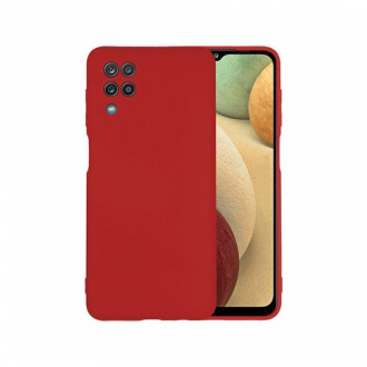 OEM Back Cover Θήκη Ενισχυμένης Σιλικόνης με Λουράκι για Samsung Galaxy A12/ A12 Nacho Κόκκινο