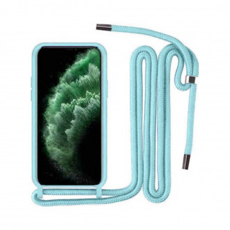 OEM Back Cover Θήκη Ενισχυμένης Σιλικόνης με Λουράκι για Xiaomi Redmi Note 11 Γαλάζιο