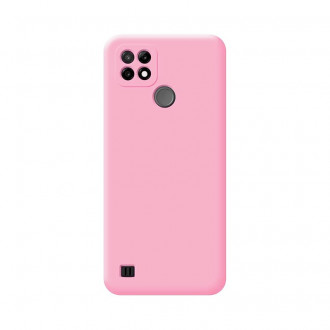 OEM Back Cover Θήκη Λεπτή Σιλικόνης Matte για Realme C21 Ροζ