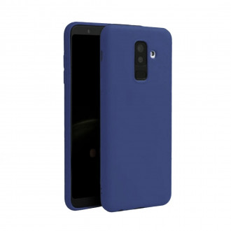 OEM Back Cover Θήκη Λεπτής Σιλικόνης Matte για Samsung Galaxy A6 Plus 2018 Σκούρο Μπλε