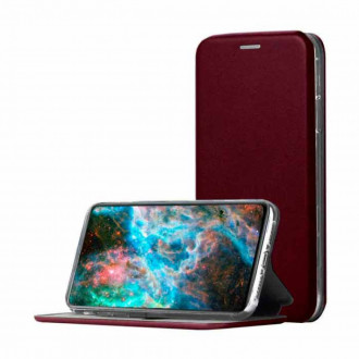 OEM Book Cover Θήκη Δερματίνης για iPhone X/ Xs Μπορντό
