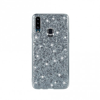OEM Θήκη Back Cover Θήκη Σιλικόνης Glitter για Samsung Galaxy A20s Ασημί