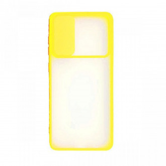 OEM Θήκη Shutter με Προστασία Καμερών Σιλικόνης για Samsung Galaxy A12/ A12 Nacho Κίτρινο