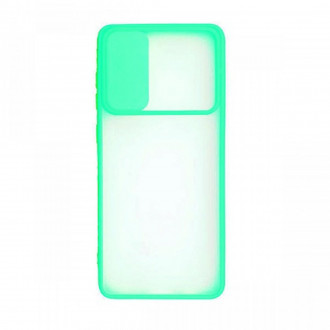 OEM Θήκη Shutter με Προστασία Καμερών Σιλικόνης για Samsung Galaxy A72 Τιρκουάζ