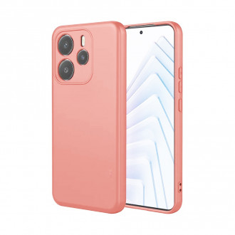 OEM Back Cover Θήκη Ενισχυμένης Σιλικόνης για Xiaomi Redmi Note 14 4G Σομόν