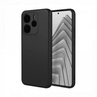 OEM Back Cover Θήκη Ενισχυμένης Σιλικόνης για Xiaomi Redmi Note 14 4G Μαύρο