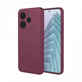 OEM Back Cover Θήκη Ενισχυμένης Σιλικόνης για Xiaomi Redmi Note 14 4G Μπορντό