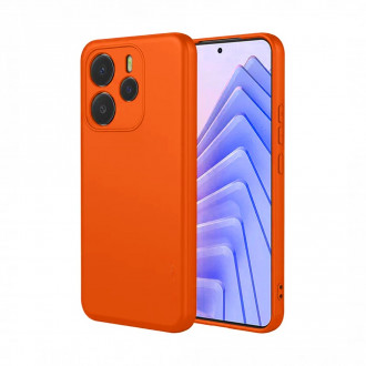OEM Back Cover Θήκη Ενισχυμένης Σιλικόνης για Xiaomi Redmi Note 14 4G Neon Orange