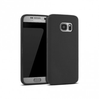 OEM Back Cover Θήκη Λεπτής Σιλικόνης Matte για Samsung Galaxy S7 Edge Μαύρο