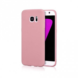 OEM Back Cover Θήκη Λεπτής Σιλικόνης Matte για Samsung Galaxy S7 Ροζ