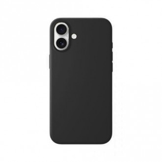 OEM Θήκη Rubber Ενισχυμένης Σιλικόνης για iPhone 16 Μαύρο