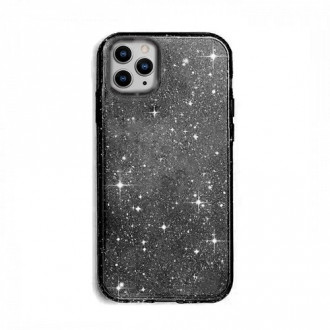 OEM Back Cover Θήκη Σιλικόνης Glitter για iPhone 11 Pro Max Μαύρο