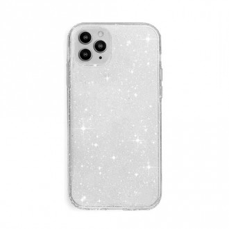 OEM Back Cover Θήκη Σιλικόνης Glitter για iPhone 11 Pro Max Ασημί