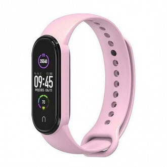 Λουράκι Σιλικόνης Xiaomi Mi Band 5/ 6/ 7 Ροζ