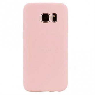 OEM Back Cover Θήκη Λεπτής Σιλικόνης Matte για Samsung Galaxy S7 Edge Ροζ
