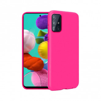 OEM Back Cover Θήκη Λεπτής Σιλικόνης Matte για Samsung Galaxy A51 Φούξια