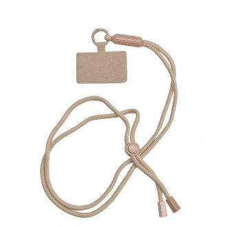 Universal Strap Λουράκι Λαιμού για Κινητά Μπεζ