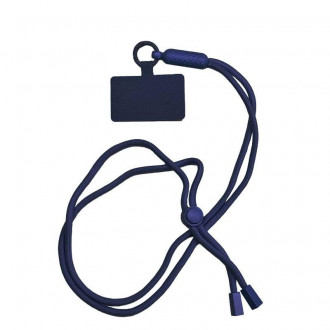 Universal Strap Λουράκι Λαιμού για Κινητά Σκούρο Μπλε