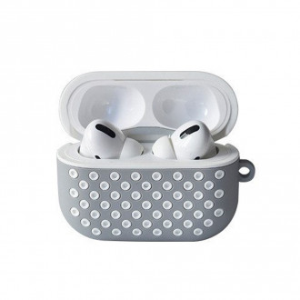 Θήκη Honeycomb με Γάντζο Airpods 3 Γκρι - Λευκό