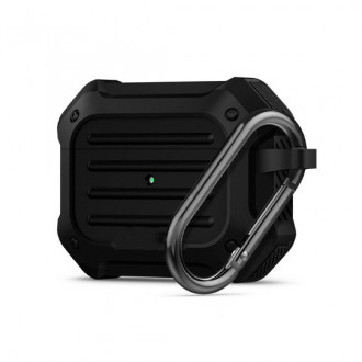 Θήκη Σιλικόνης Rugged με Γάντζο Airpods 3 Μαύρο