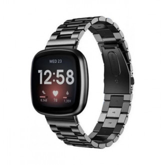 Λουράκι Apple Watch 38mm/ 40mm/ 41mm Ανοξείδωτο Ατσάλι Ασημί Μαύρο