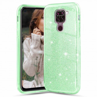 OEM Back Cover Θήκη Λεπτής Σιλικόνης για Xiaomi Redmi Note 9T Πράσινο Glitter