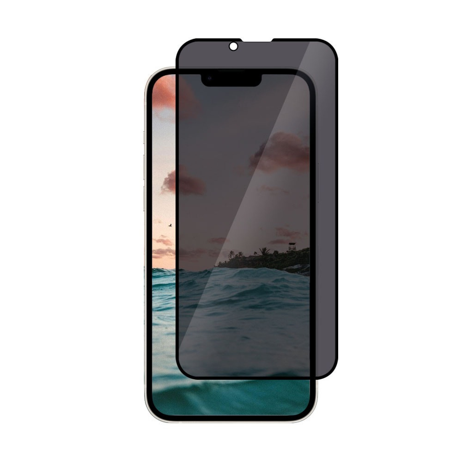 3D Full Cover Privacy Tempered Glass για iPhone 13 Pro Max / 14 Plus Μαύρο