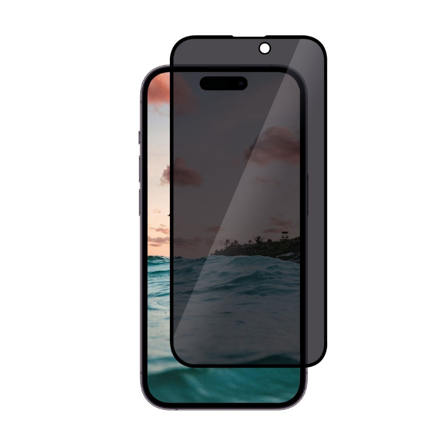 3D Full Cover Privacy Tempered Glass για iPhone 14 Pro Max Μαύρο