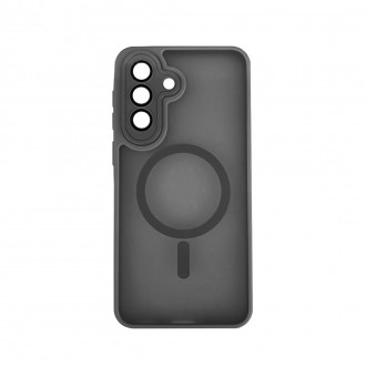 OEM Back Cover Bumper Plexiglass με MagSafe και Προστασία Καμερών για Samsung A36/A56 5G Μαύρο