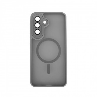 OEM Back Cover Bumper Plexiglass με MagSafe και Προστασία Καμερών για Samsung A37 Γκρί