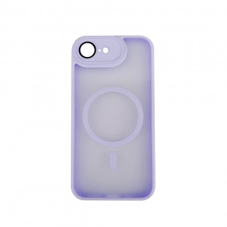 OEM Back Cover Bumper Plexiglass με MagSafe και Προστασία Καμερών για iPhone 16E Λιλά