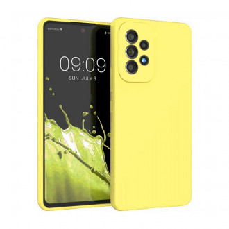 OEM Back Cover Θήκη Λεπτή Σιλικόνης Matte για Samsung Galaxy A52 4G/ A52 5G/ A52s Κίτρινο