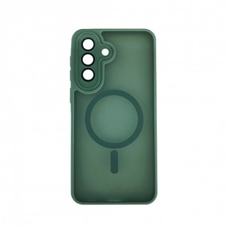 OEM Back Cover Bumper Plexiglass με MagSafe και Προστασία Καμερών για Samsung A37 Πράσινο