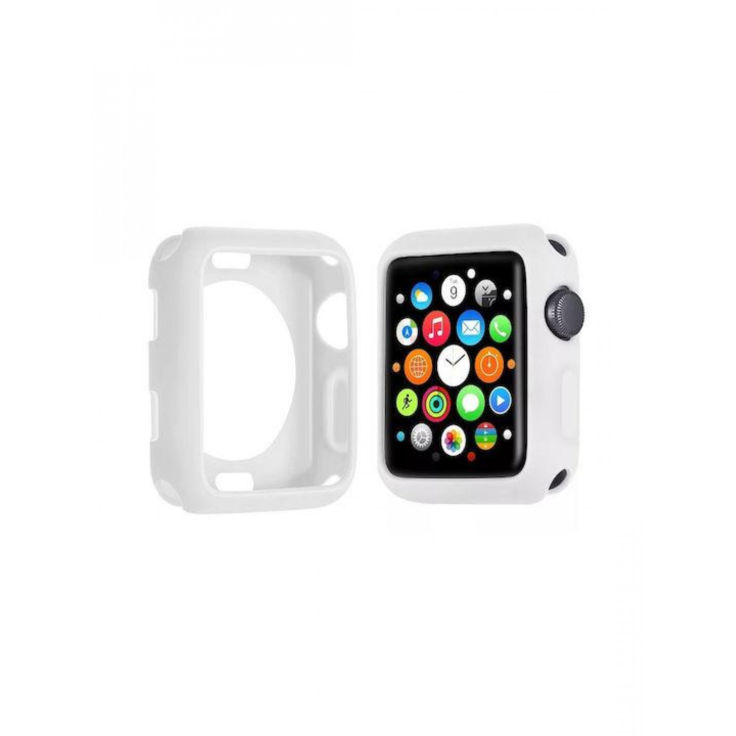 Θήκη Σιλικόνης Soft για Apple Watch Series 45mm Λευκό