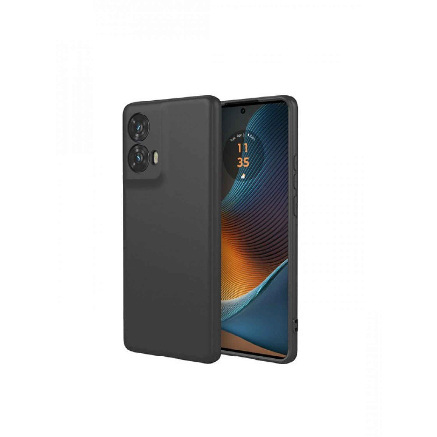 OEM Back Cover Θήκη Λεπτή Σιλικόνης για Motorola Edge 50 Fusion Μαύρο