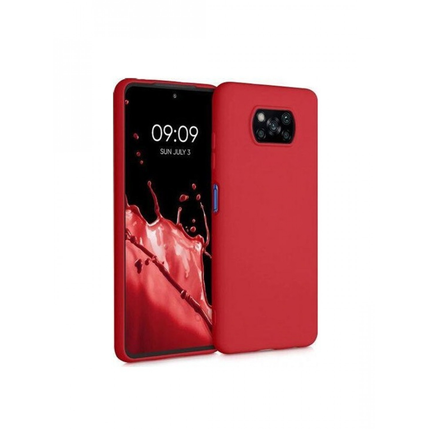 OEM Back Cover Θήκη Λεπτής Σιλικόνης για Xiaomi Poco X3 NFC/ X3 Pro Κόκκινο