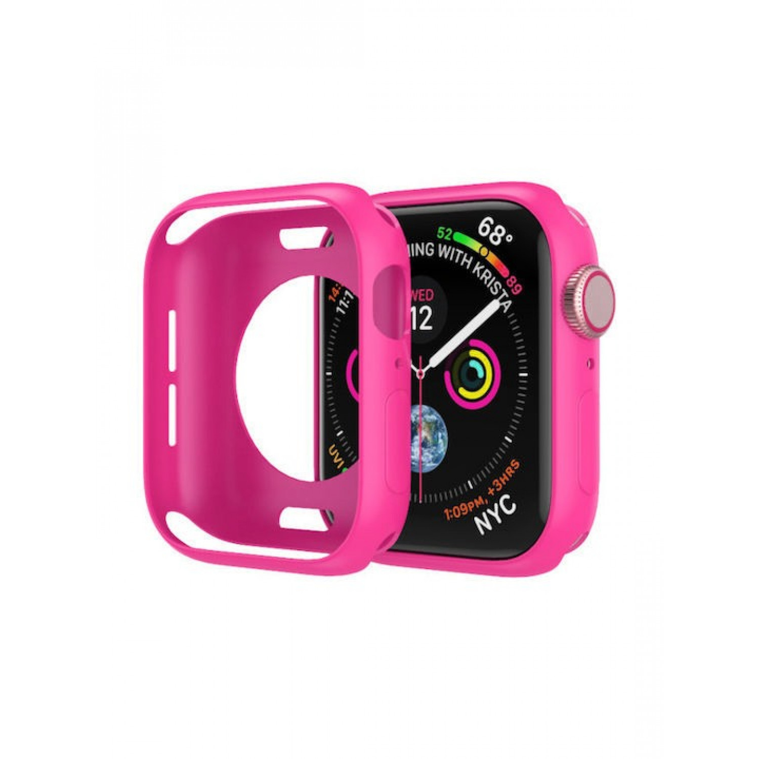 Θήκη Σιλικόνης για Apple Watch Series 42mm Φούξια
