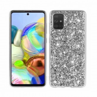 OEM Θήκη Back Cover Θήκη Σιλικόνης Glitter για Samsung Galaxy A72 Ασημί
