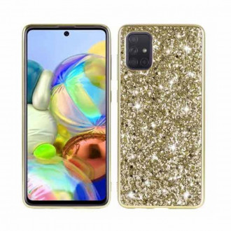 OEM Θήκη Back Cover Θήκη Σιλικόνης Glitter για Samsung Galaxy A72 Χρυσό