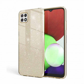 OEM Θήκη Back Cover Θήκη Σιλικόνης Glitter για Samsung Galaxy A22 5G Χρυσό