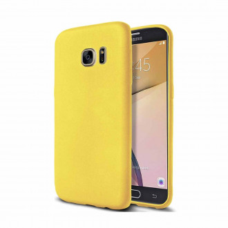 OEM Back Cover Θήκη Λεπτής Σιλικόνης Matte για Samsung Galaxy S7 Κίτρινο