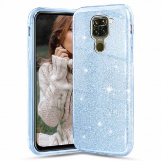 OEM Back Cover Θήκη Λεπτής Σιλικόνης για Xiaomi Redmi Note 9T Γαλάζιο Glitter