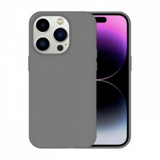 OEM Θήκη Rubber Ενισχυμένης Σιλικόνης για iPhone 15 Pro Max Σκούρο Γκρι