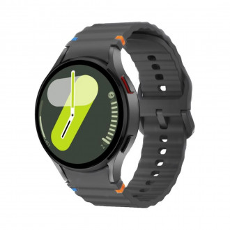 Λουράκι Σιλικόνης για Samsung Galaxy Watch 7/6/5/4/FE 47mm/46mm/45mm/44mm/43mm/42mm/40mm Space Grey