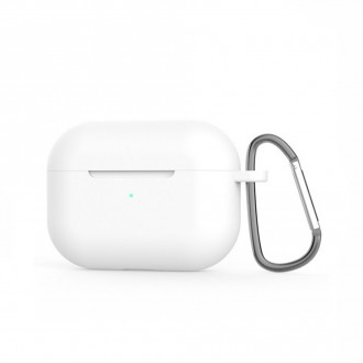 Siipro Θήκη Ενισχυμένης Σιλικόνης για Apple Airpods Pro Λευκό