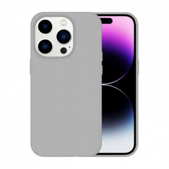 OEM Θήκη Rubber Ενισχυμένης Σιλικόνης για iPhone 15 Pro Γκρι